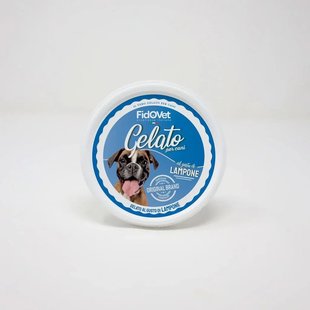 Hunde-Is -Gelato Hindbær