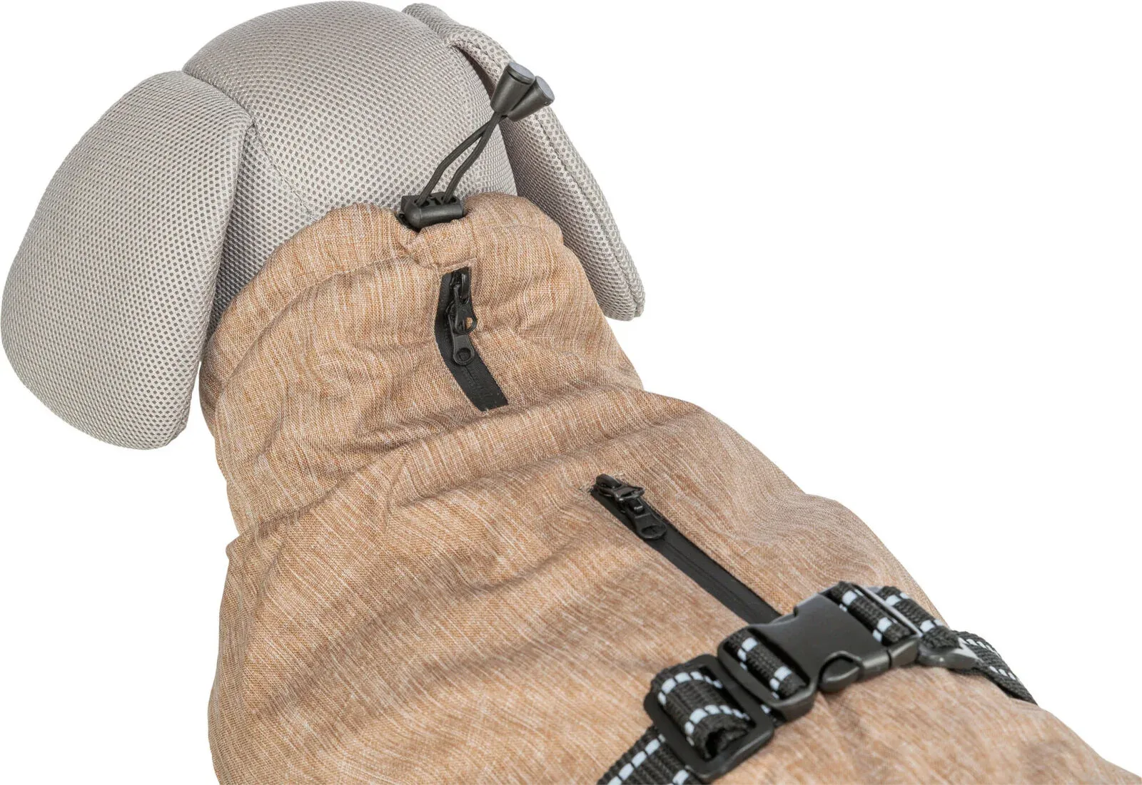 Hunde vinterjakke RIOM sandfarvet (varm & vandafvisende) - Image 2
