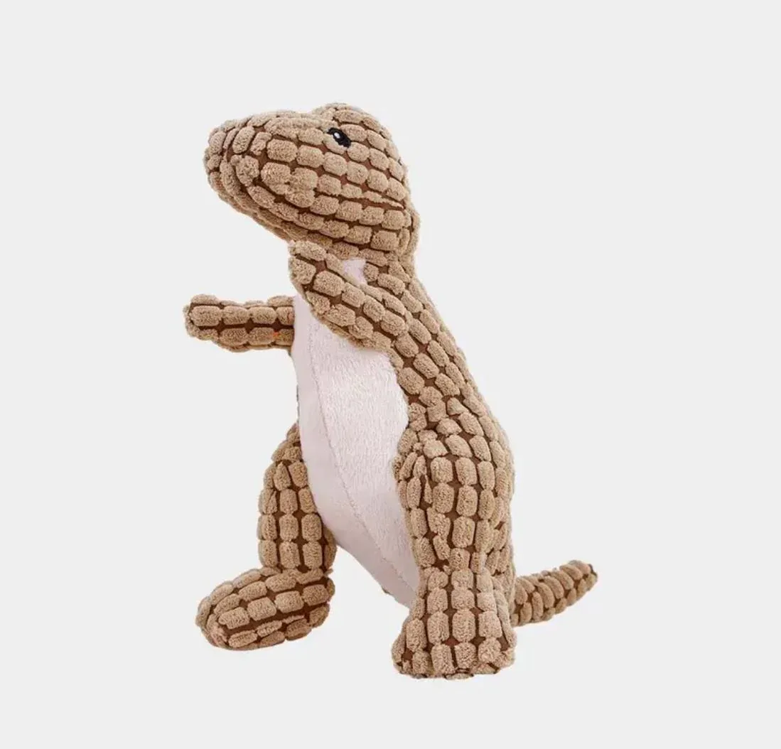 Hundebamse – Dinosaur’en Ditlev m. piv – Brun 30cm