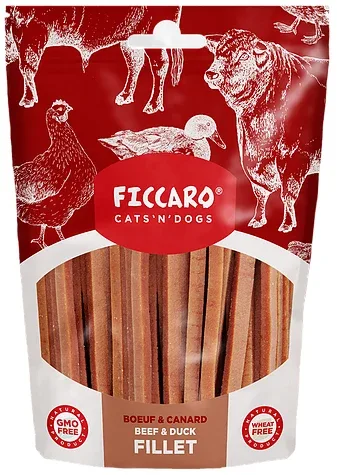 Hundegodbidder fra FICCARO, okse & ande filet