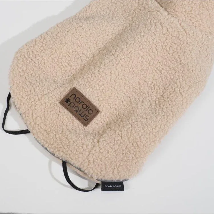 Hundejakke fleece Mysa 25cm, beige - Image 2