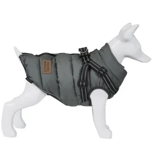 Hundejakke m/sele Vea 30cm, skovgrå