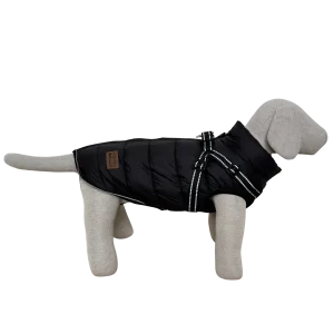 Hundejakke m/sele Vea 30cm, sort