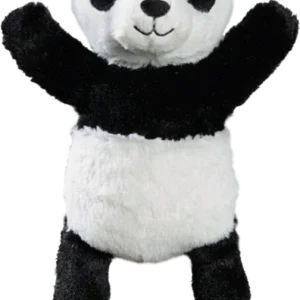 Hundelegetøj panda m/reb 30x15 cm