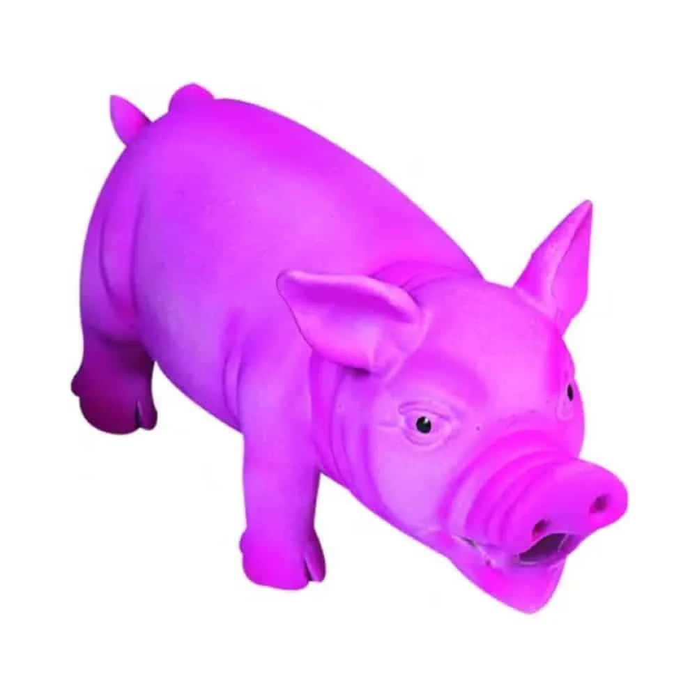 Hundelegetøj , pink gris, 22 cm - Image 2