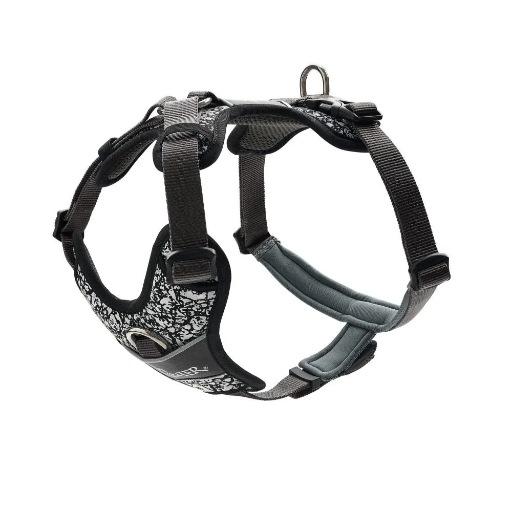 Hundesele med refleks fra Hunter, Divo Reflect - Sort/Grå