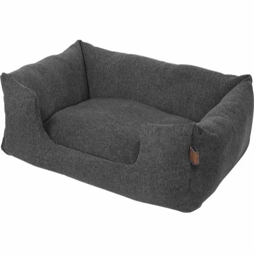 Hundeseng Fantail Snooze Epic Grey en lækker grå seng med høj kant