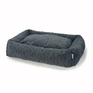 Hundeseng Fashion L 100x70 cm mørkegrå