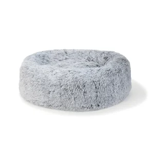Hundeseng Fluffy L 90x90x20 cm grå