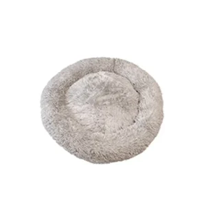 Hundeseng Fluffy M Ø76,5 cm Lysegrå