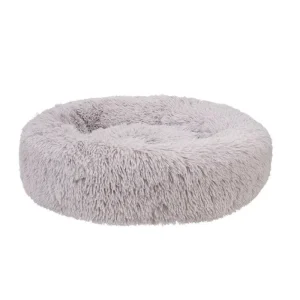 Hundeseng Fluffy XL Ø115 cm lysegrå