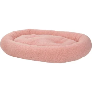 Hundeseng Teddy oval 80x55 cm rosa