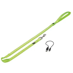 Hundesnor FLASH MESH neon gul M-L: L120 cm w25 mm