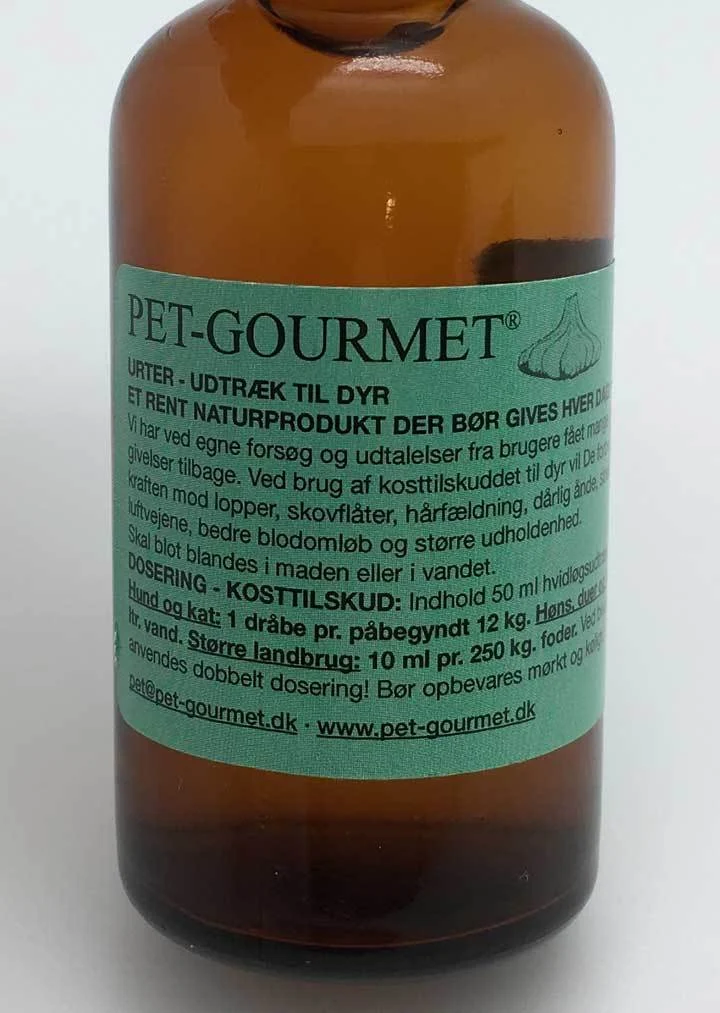 Hvidløgsdråber til dyr - godt mod lopper, flåter fældning og godt for huden mm - Image 2