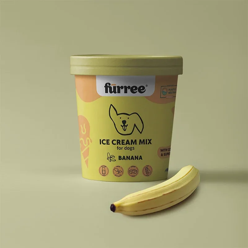 Ice Cream Mix + form 60 g mix op til 10 is, banan