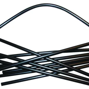 Isolatorrør sort med 4 mm hul 10 stk