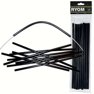 Isolatorrør sort med 4 mm hul – 10 stk á 30 cm