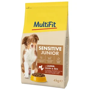 Junior Sensitive lam, kylling, ris 4 kg