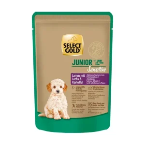 Junior Sensitive Mini pouch lam & laks 100 g