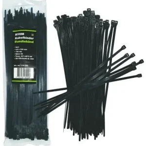 Kabelbinder sort 4,8×300 100 Stk.