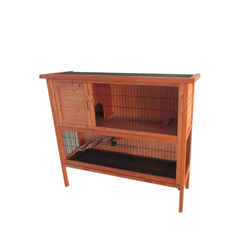Kaninbur udendørs 2-plan 124x50x113 cm