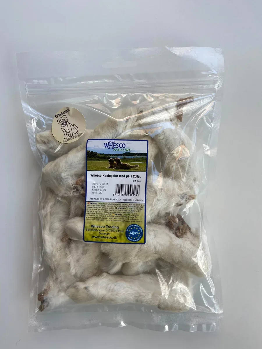 Kaninpoter med pels (200 gr)