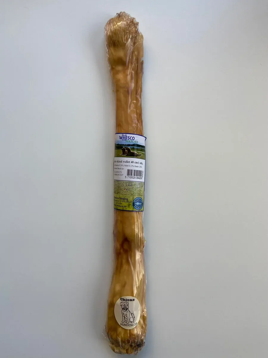 Kaninskind med pels rullet, ca. 40. cm.