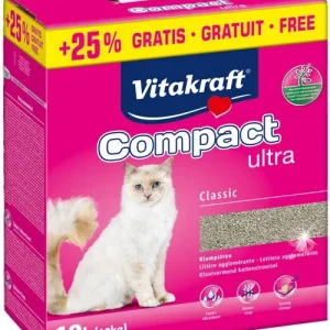 Kattegrus Compact Ultra klumpende 8 kg + 25% / 10 l