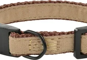 Kattehalsbånd Fløjl 19-30 cm brun