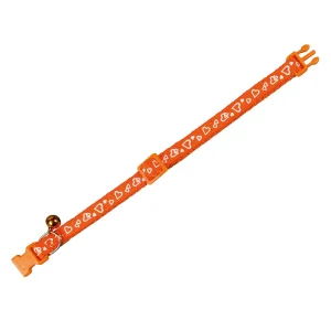 Kattehalsbånd, Hjerte, Orange