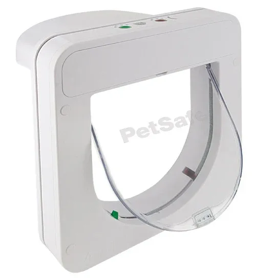 Kattelelem Microchip 100ML 4-vejs 23,2 x 23,2 cm hvid