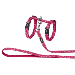 Kattesele + line, Flower Red