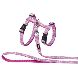 Kattesele + line XL, Camouflage pink