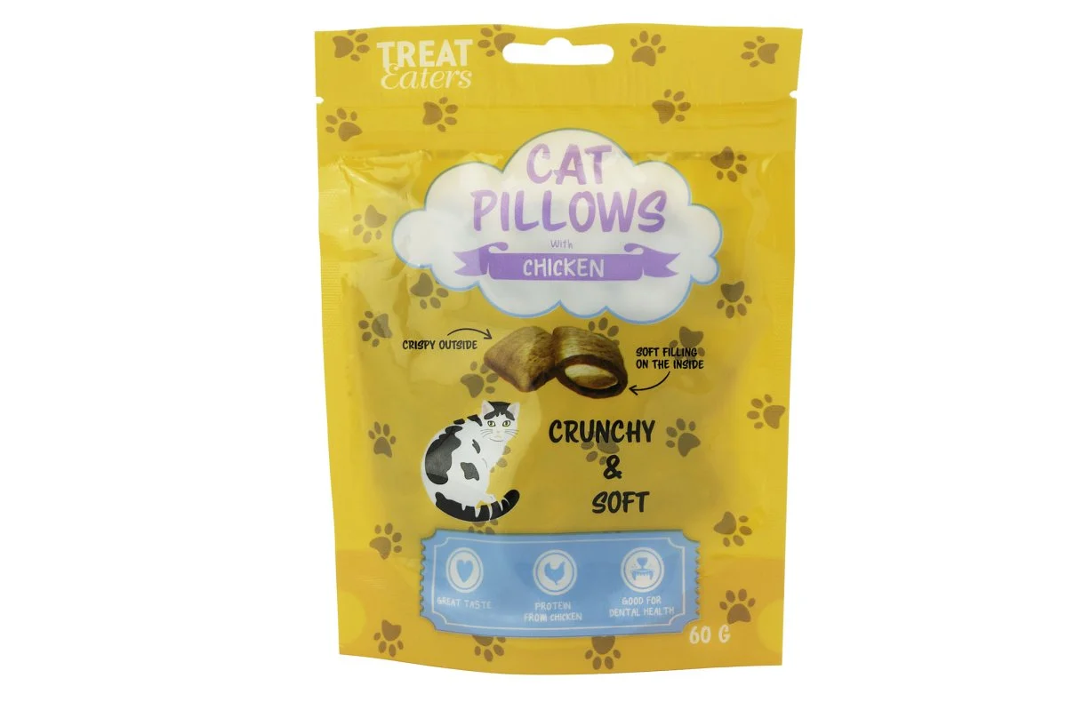 Kattesnack Cat pillows kylling