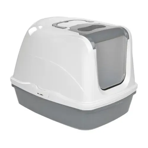 Kattetoilet Clean Cat m/si 43x57x45 cm mørkegrå