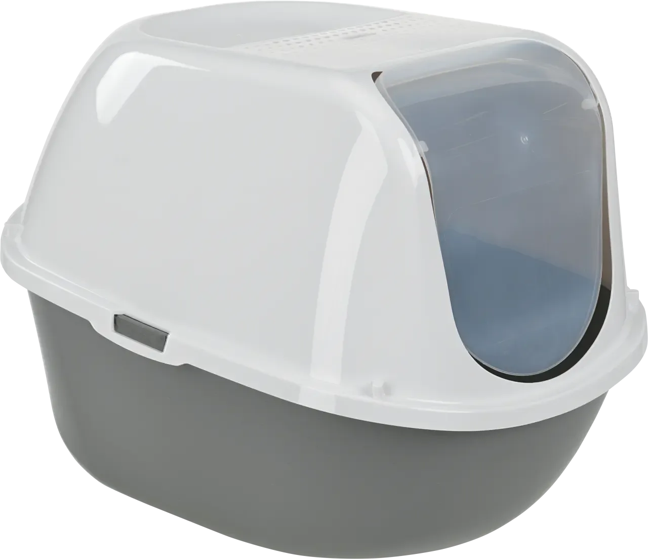 Kattetoilet lukket grå 50,6x38,6x38,6 cm
