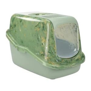Kattetoilet Marble grøn