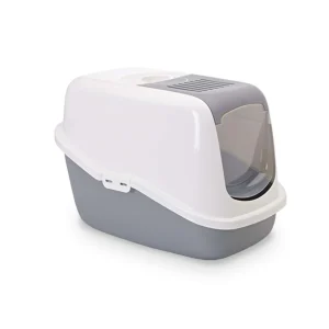 Kattetoilet Nestor, grå, 56 x 39 x 38,5 cm
