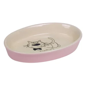 Keramic katteskål oval