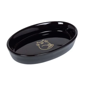 Keramikskål oval “Golden Cat” 0,12l