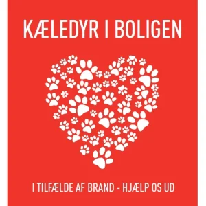 Klistermærker kæledyr i boligen 4 stk/pk