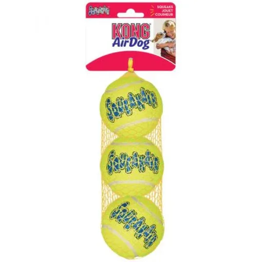Kong – Aktiveringslegetøj – Squeak Air Bolde – M – Ø 6cm