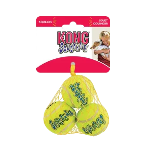 Kong – Aktiveringslegetøj – Squeak Air Bolde – XS – Ø 4cm
