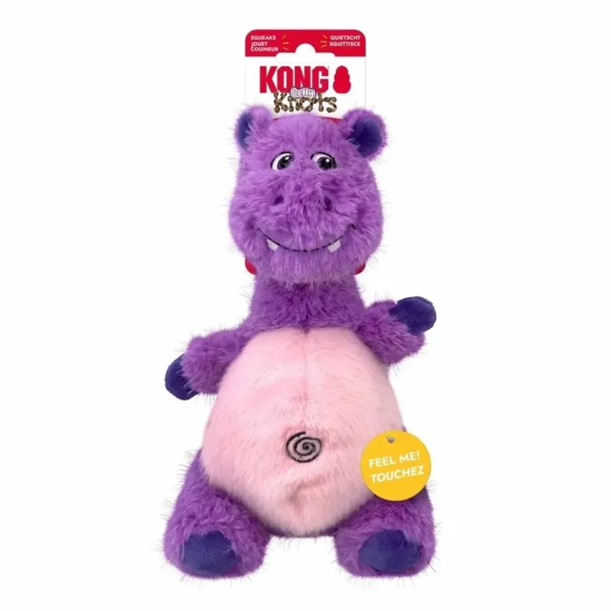 KONG Knots Belly Hippo M/L – robust og sjov flodhest til hunde
