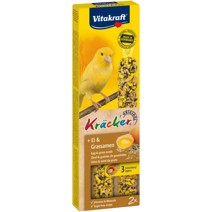 Kräcker® lækre frøstænger til kanarie - Æg - Græsfrø