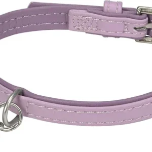 Kunstlæderhalsbånd Deluxe M rosa