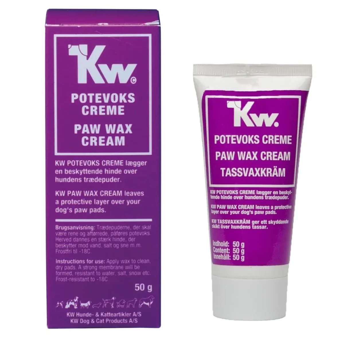 KW Potevoks creme 50 g – Beskytter poter mod salt og kulde