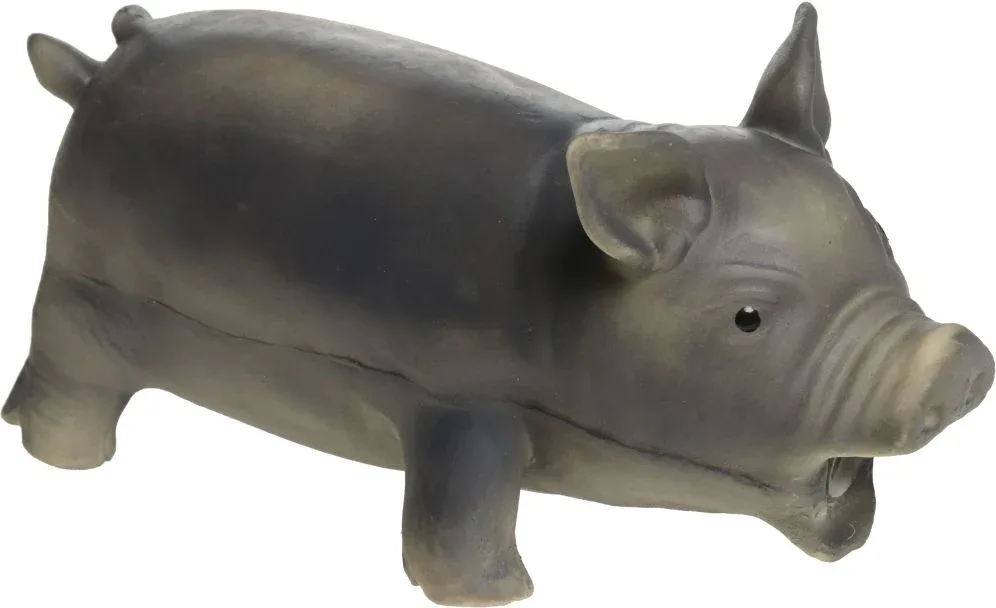 Latexlegetøj gris large 23 cm ass. farver