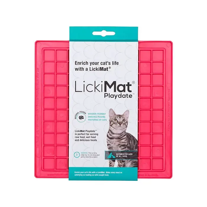 LickiMat Playdate Kat 20 cm pink