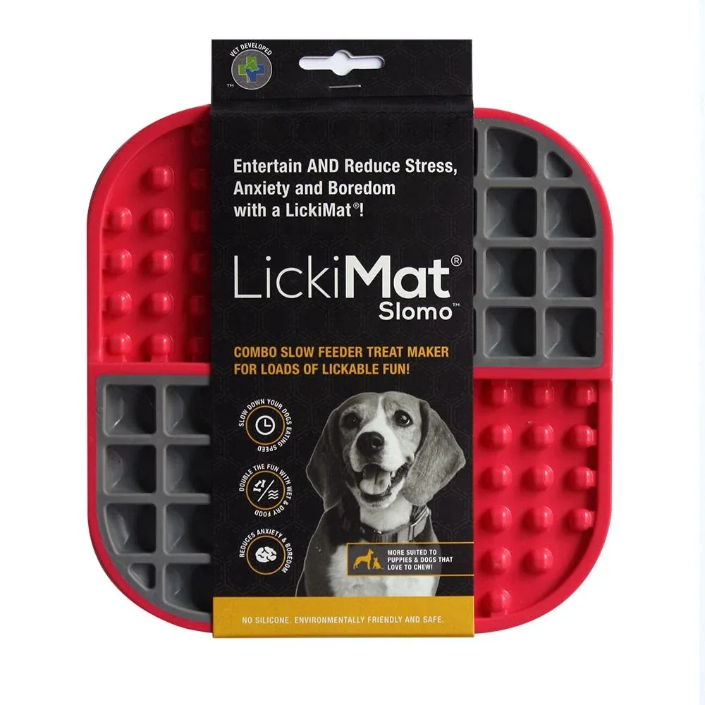 LickiMat Slomo 20 cm rød